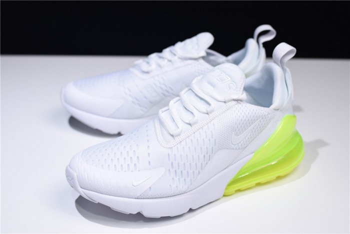 NIKE mens AIR MAX 270 “WHITE VOLT” AH8050-104