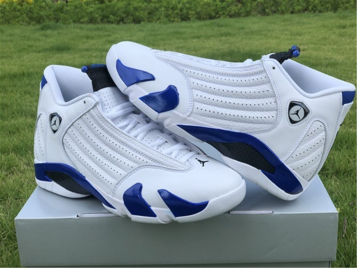 air jordan 14 retro white hyper royal 487471-104