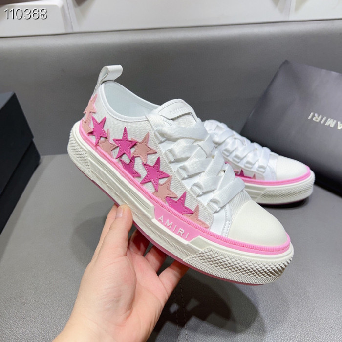 amiri pink stars court sneakers