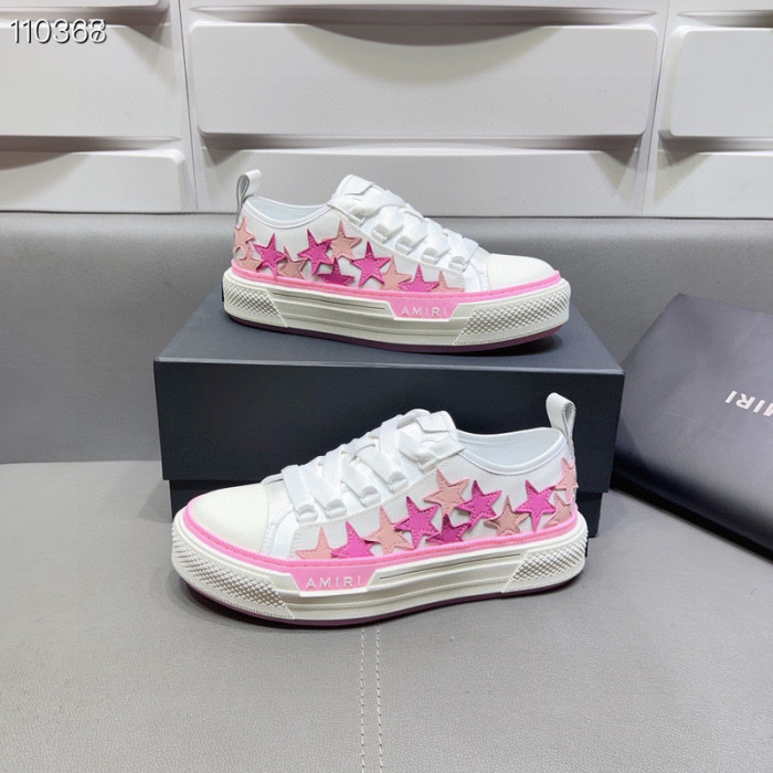 amiri pink stars court sneakers
