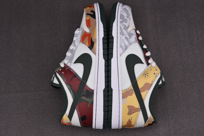 nike dunk low se sail multi-camo - dh0957-100