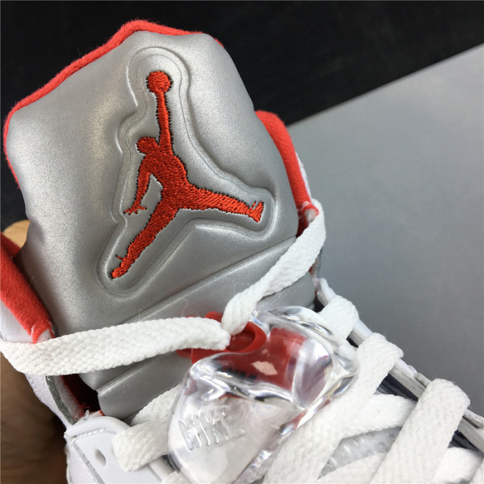 air jordan 5 retro fire red silver tongue (2020) da1911-102