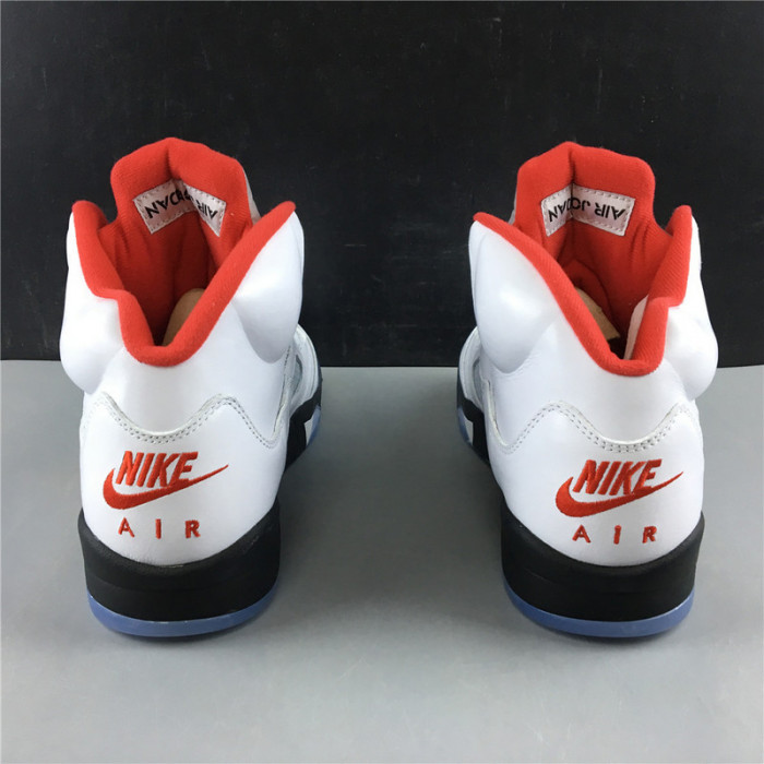 air jordan 5 retro fire red silver tongue (2020) da1911-102