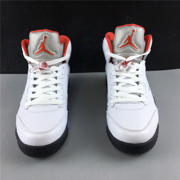 air jordan 5 retro fire red silver tongue (2020) da1911-102