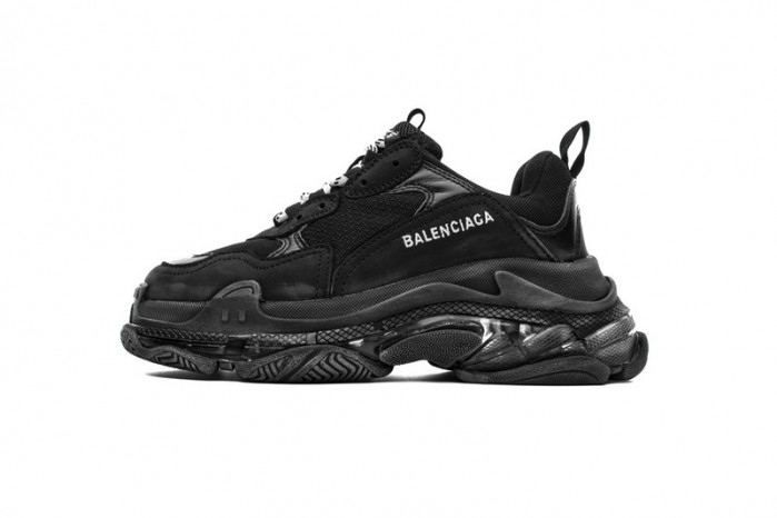 balen triple s clear sole black 541624 w09o1 1000