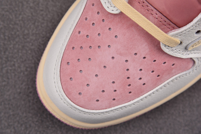 travis scott x air jordan 1 low og white pink dm7866-600