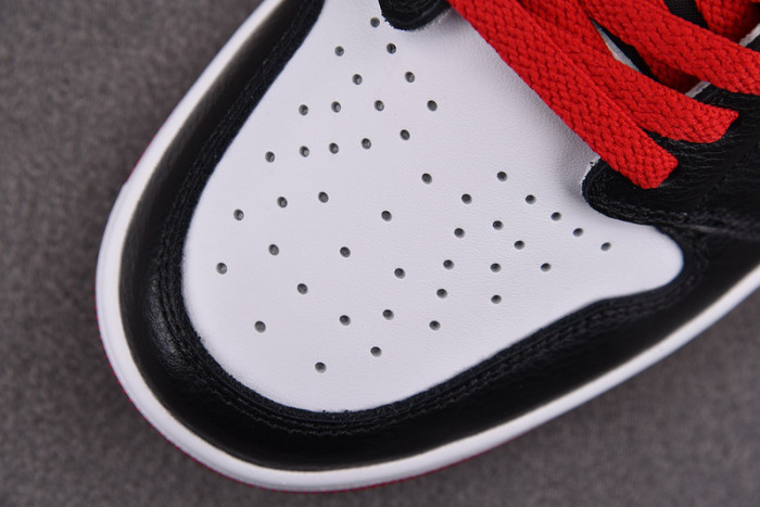 air jordan 1 low og "black toe"