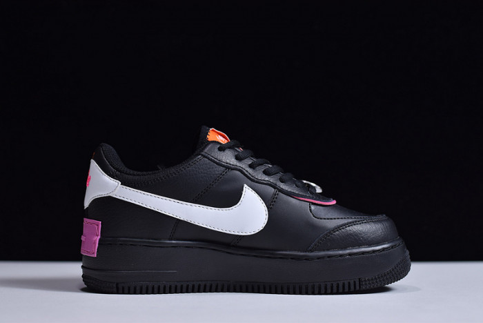 nike air force 1 shadow removable patches black pink cu4743-001