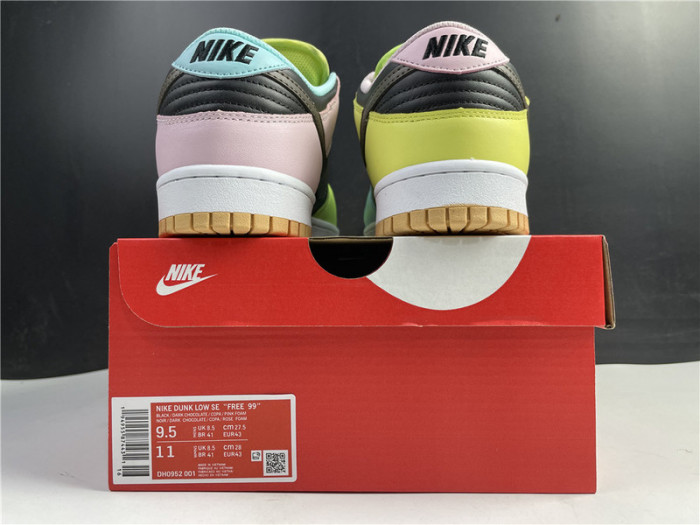 nike dunk low le oil green multi camo dh0957-001