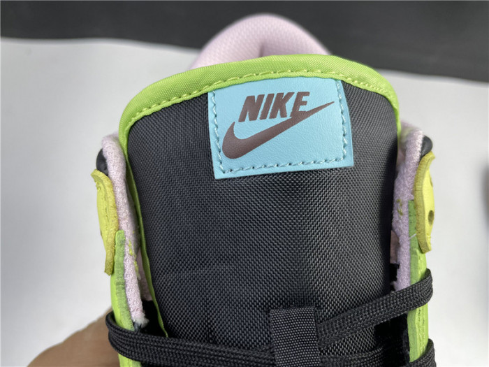 nike dunk low le oil green multi camo dh0957-001